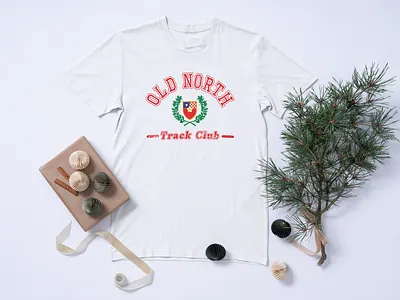 Old North Track Club Team Issue Tee graphic design graphic t shirt graphic tee illustration retro aesthetic running running apparel running shirt team shirt track and field vintage
