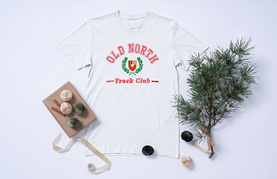 Old North Track Club Team Issue Tee graphic design graphic t shirt graphic tee illustration retro aesthetic running running apparel running shirt team shirt track and field vintage