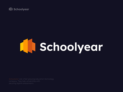 Schoolyear logo concept (02). a b c d e f g h i j k l m n branding design digitization ecommerce education educational edutech learning logo logo designer modern o p q s t u v w x y z online online education online educational platform logo online study online university technology