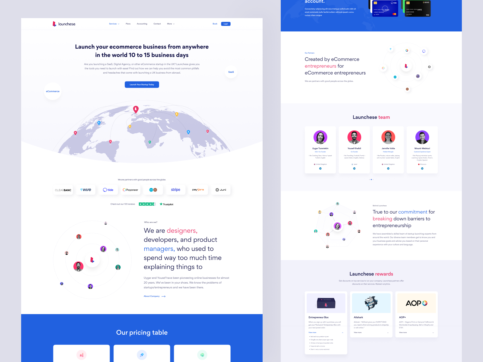 Launchese - B2B Service Company Website