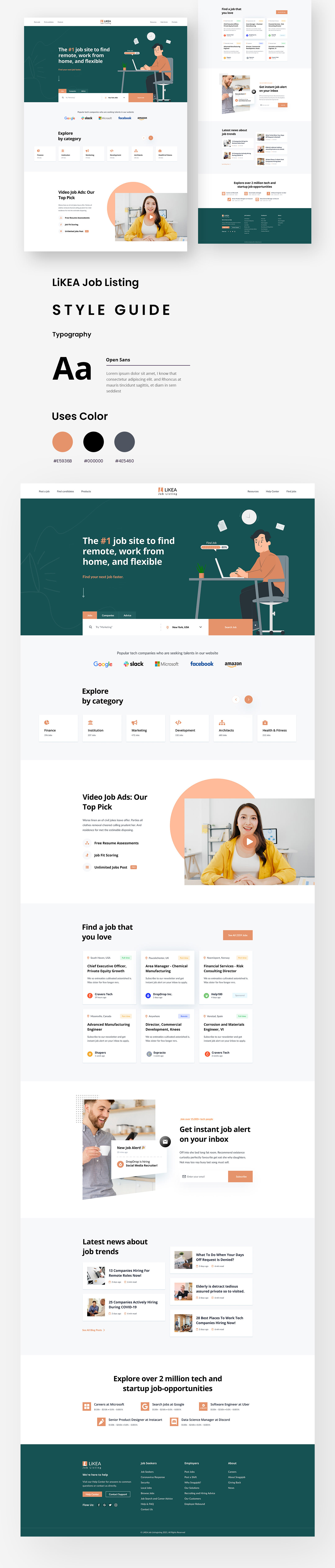 LiKEA - Job Portal Website