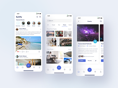 Suitify - Social App Design