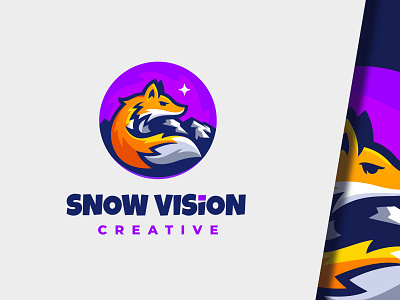 Snow And Fox Logo Concept annimal awesome branding business design fox illustration inspiration logo logo design professional snow vector vision