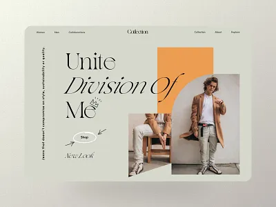 Fashion Landing Page Website Design branding clothes clothing line culture design fashion figma hypebeast landingpage looks minimalist online shop product ui uiux ux