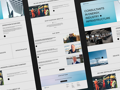 DRIFTKLARK - Consulting Landing Page View consulting design energy infrastru landing landing page ui ux design