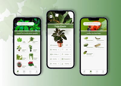 Apartment Plants App app plant ui