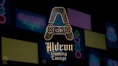 Aldeon Gaming Lounge branding game logo gaming logo logo logo design logo designer logo ideas logo shop