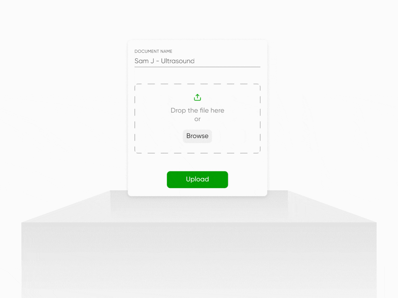 Simple UI element adobe after effects animation box cards design element flat gif graphic design green illustration interface minimal motion motion graphics premiere pro shadow ui ux