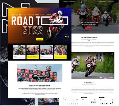 Isle of men TT landing page bike bikerace isleofmen landingpage ui web ui