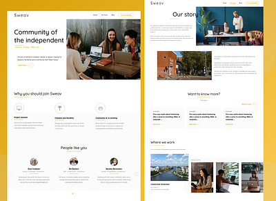 Landing page design uiux