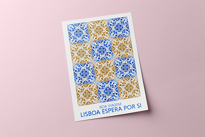 Azulejos of Lisbon | Travel Poster branding design designchallenge graphic design illustrator lisbon mockup photoshop poster travel ve vector