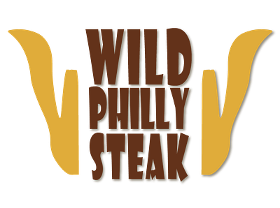 Wild Philly Steak branding graphic design logo