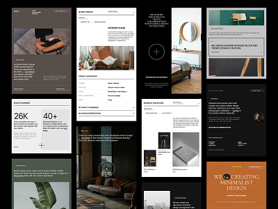 Proto™ - Interior Design Website architecture chair concept design designer furniture interior minimalist modern ui ux web design website