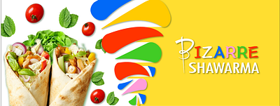 Bizarre Shawarma branding graphic design logo