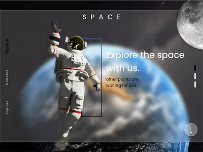 Space Web UI app branding design graphic design illustration logo typography ui ux vector