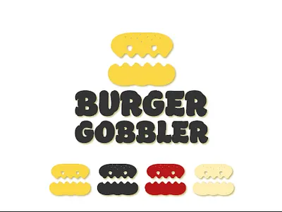 Burger Gobbler branding burger food graphic design logo