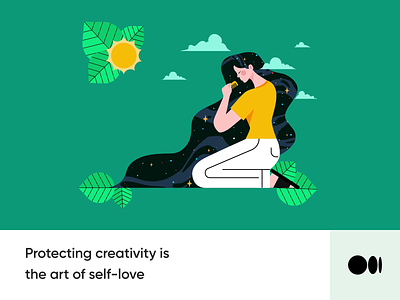 #Article 28 - Protecting creativity is the art of self-love animation art blog caring creativity design illustration medium selflove