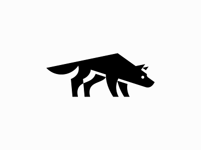 Geometric Wolf Logo animal branding design dog gaming geometric identity illustration logo mark modern negative space pack security simple sports symbol vector wolf zoo