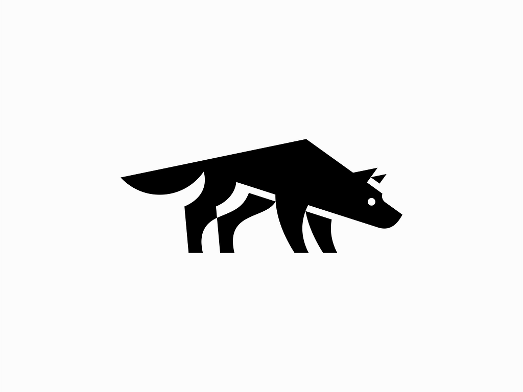 Geometric Wolf Logo by Lucian Radu on Dribbble