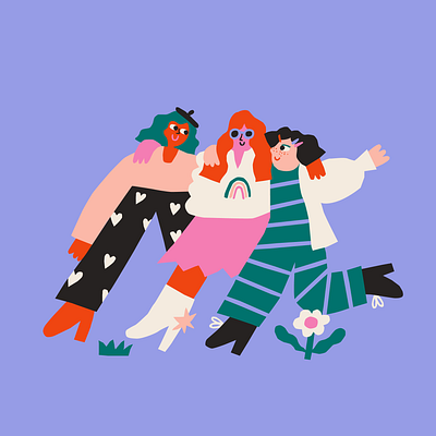 Friends chara character friends ill illustration woman illustration