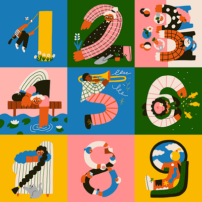 36 Days of Type 36daysoftype character characterdesign colourful fun illustration playful whimsical woman illustration