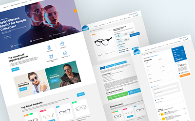 Glasses eCommerce Design! dubaidesigner flatdesign uidesign ux website