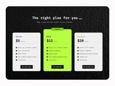 Daily UI 030 - Pricing dailyui dailyui 30 design pricing ui uidaily uidaily 30