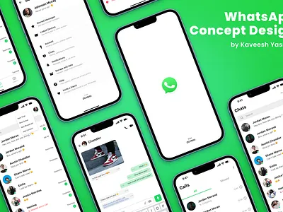 WhatsApp Concept UI UX Design app branding creative ui design illustration logo mobile redesign ui ui design ui ux ux ux design web design whatsapp whatsapp redesign