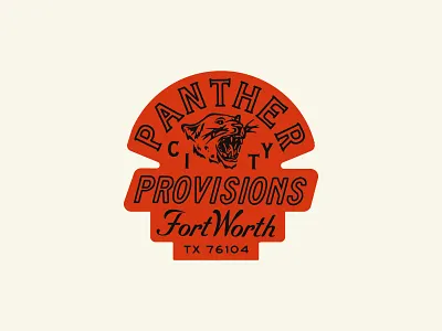 Panther City Provisions adobe apparel badge brand identity branding design graphic design illustration logo texas vector
