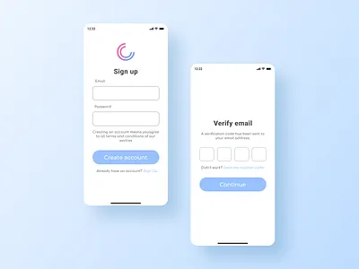 Sign Up / Verify Email UI 2d app application design e commerce graphic design sign up form ui ux