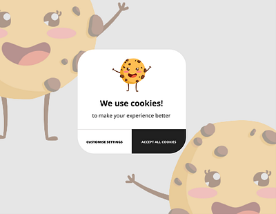 DailyUI Day 16 - Pop-Up / Overlay character cookie cookiesettings customise customisesettings cyber dailyui day16 day16dailyui design overlay popup popupoverlay settings ui