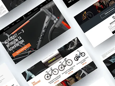 Pride bike website app figma interface mobile app ui