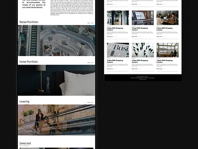 Kohan Retail Investment Group UI/UX design figma interface mobile app ui