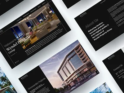 Wyndel Property Group Website UI/UX app branding design figma interface mobile app ui