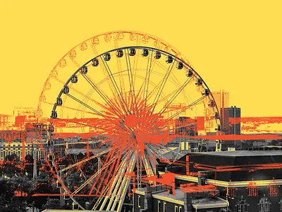 Love Atlanta 2022 atlanta church design georgia graphic design orange photoshop yellow