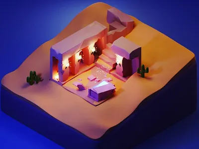 Ancient structure 3d 3ddesign blender illustration
