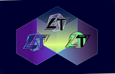 LT Logo variations 2022 adobe illustrator branding graphic design logo neon retro ui vector vhs