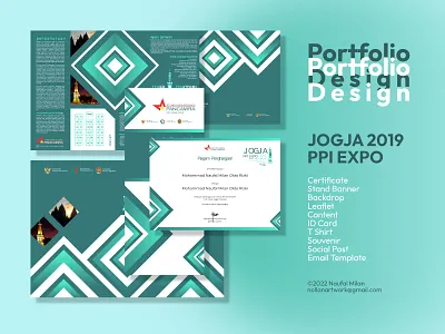 Portfolio Jogja Expo 2019 artist banner byhelowpal event event organizer exhibition id card illustration indonesia layout naufal milan pameran jogja poster souvenir stand banner template ui ux vector art vectorhelowpal