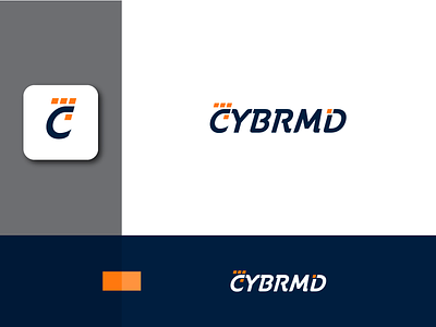 Cyber branding computer cyber design graphic design logo vector
