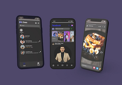 Redesign Facebook figms graphic design ui ux