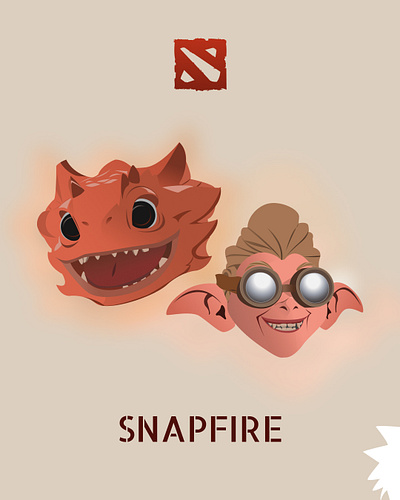 Snapfire and Mortimer Vector character dota figma snapfire vector