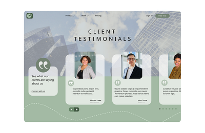 Client Testimonials - UI Challenge app design branding daily ui design freelance ui graphic design logo ui