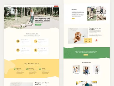 Walking Paws dog walking elementor pet pet care pet health care responsive template kits themeforest