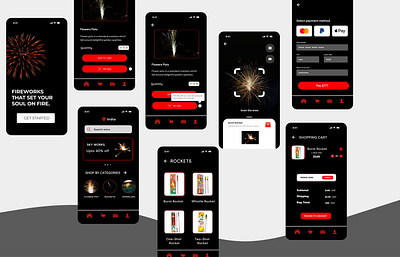 Fireworks App UI app branding design graphic design logo ui ux