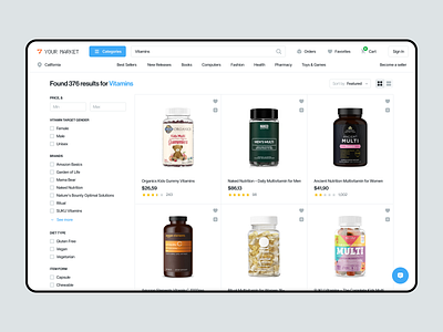 Ecommerce platform amazon biotech cbd clean dropshipping e commerce ecom marketplace online store pharmacy platform product shop shopify template shopping app supplement web store ui ux vitamins web store