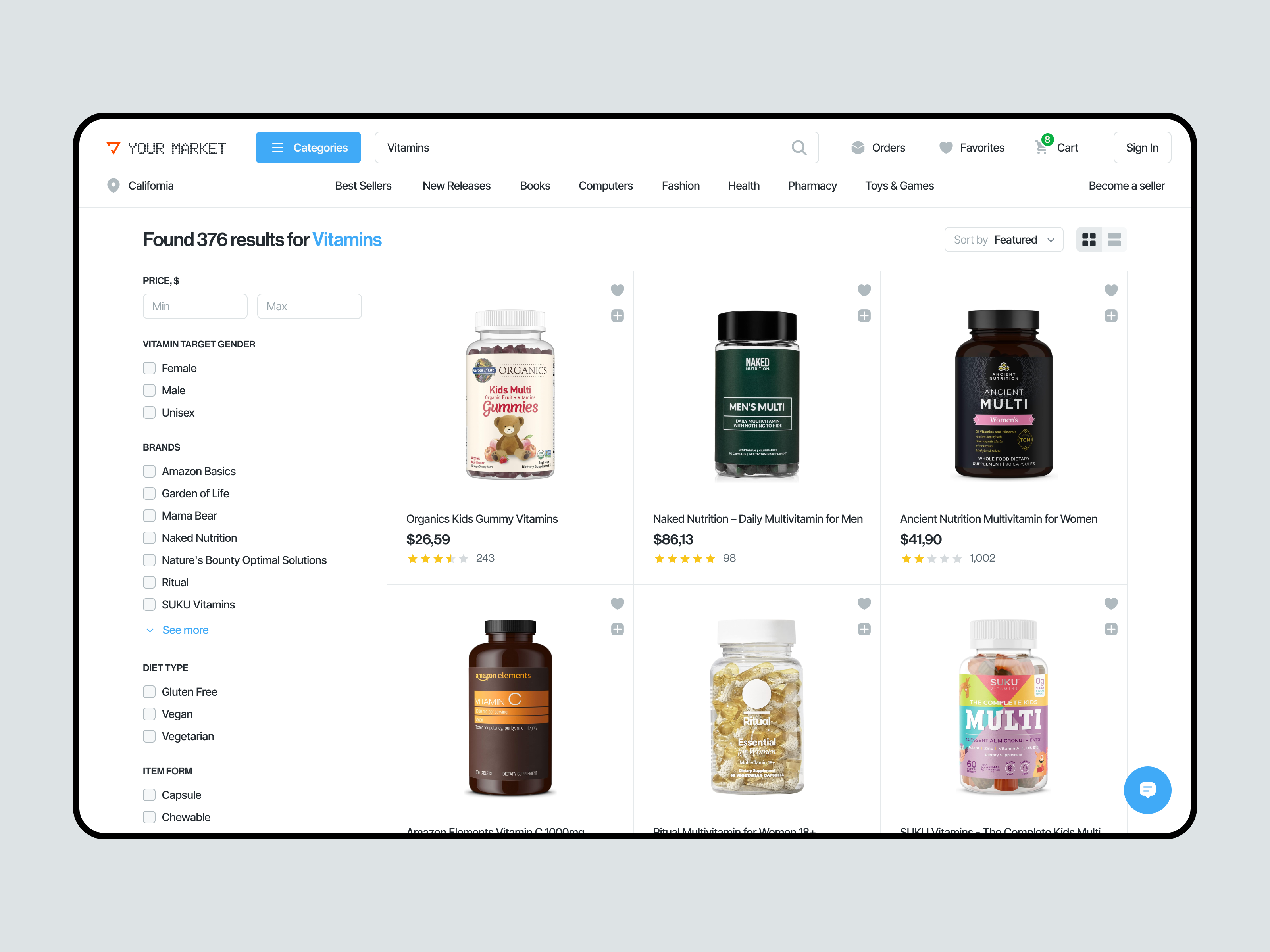 Example of Web App Design