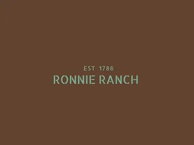 Ronnie Ranch barn branding design graphicdesign logo logodesign ranch
