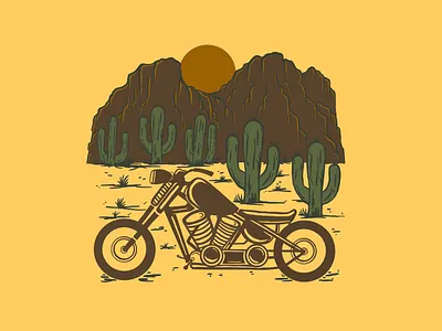 DESERT FOR NATURE LIFE adventure badge desert design handdrawn horizon illustration landscape logo mountain nature retro sahara scenic summer sunset tourism travel vintage wilderness