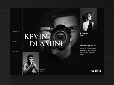 Photography Portfolio Website design figma landing page ui ui design uiux user experience user interface ux ux design uxui web website