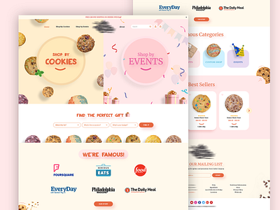 Landing design layout ui website